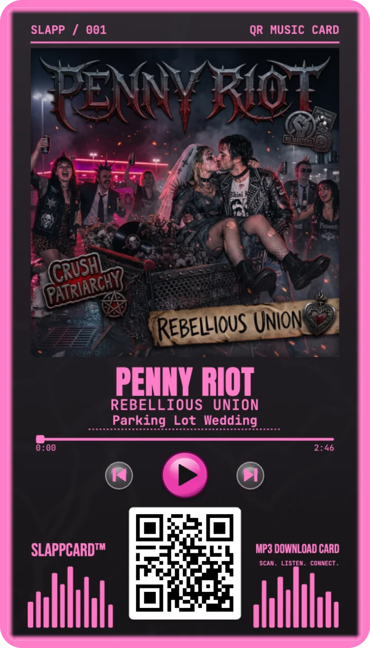 Sample card: Penny Riot · Rebellious Union