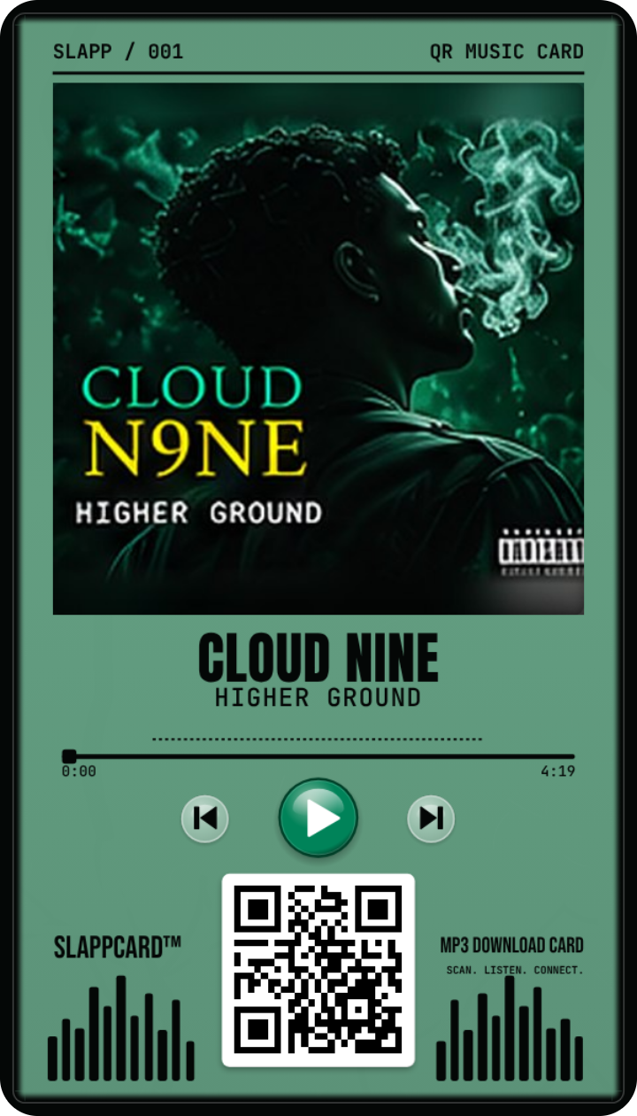 CLOUD NINE: Higher Ground, front of a Slappcard