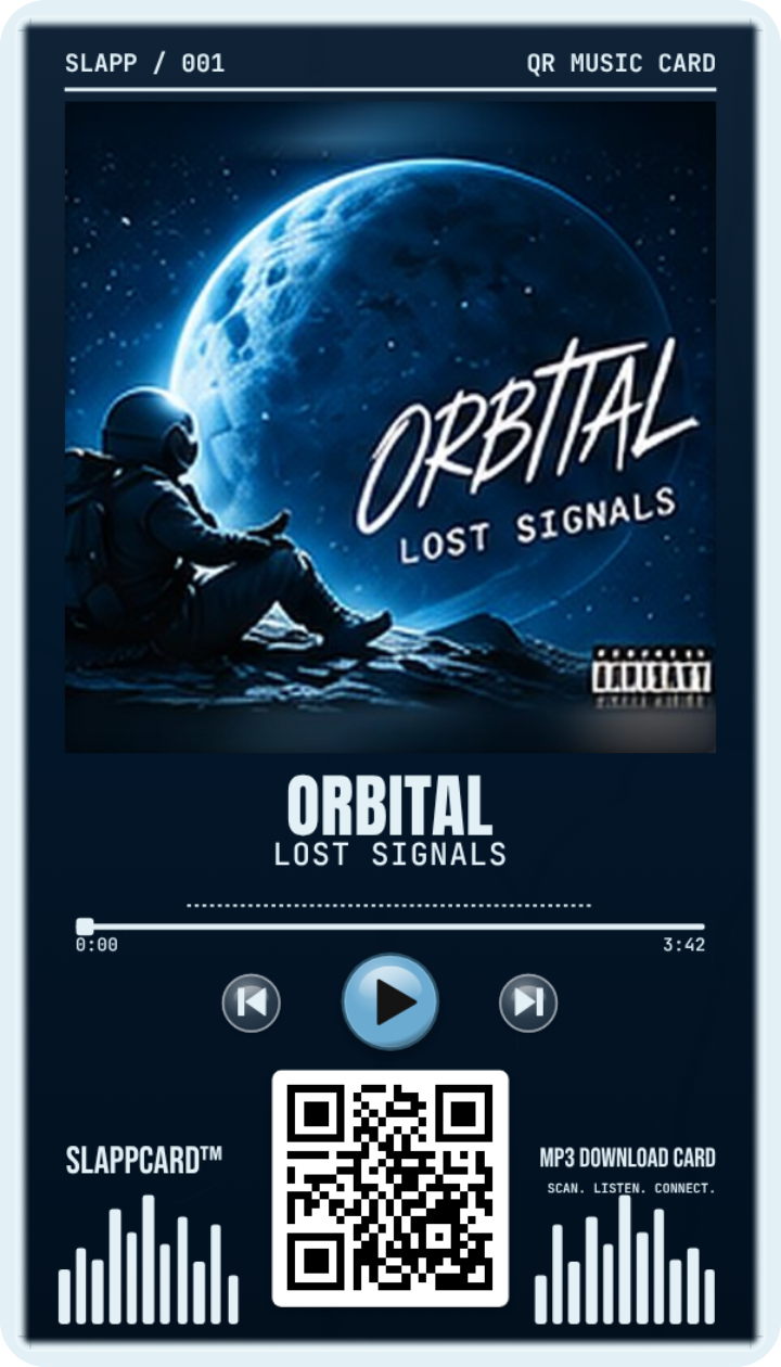 ORBITAL: Lost Signals, front of a Slappcard
